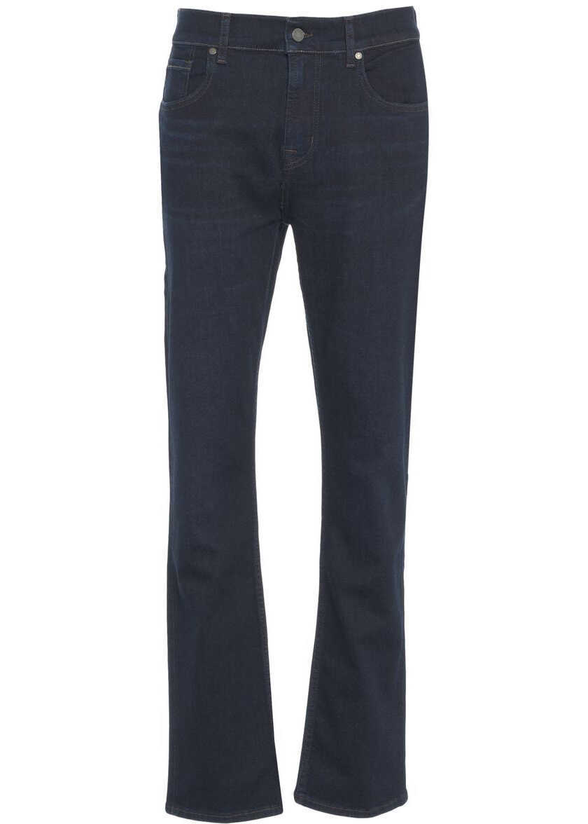 Blugi drepti 7 For All Mankind Straight leg jeans Blue Barbati (BM 19032100) 2