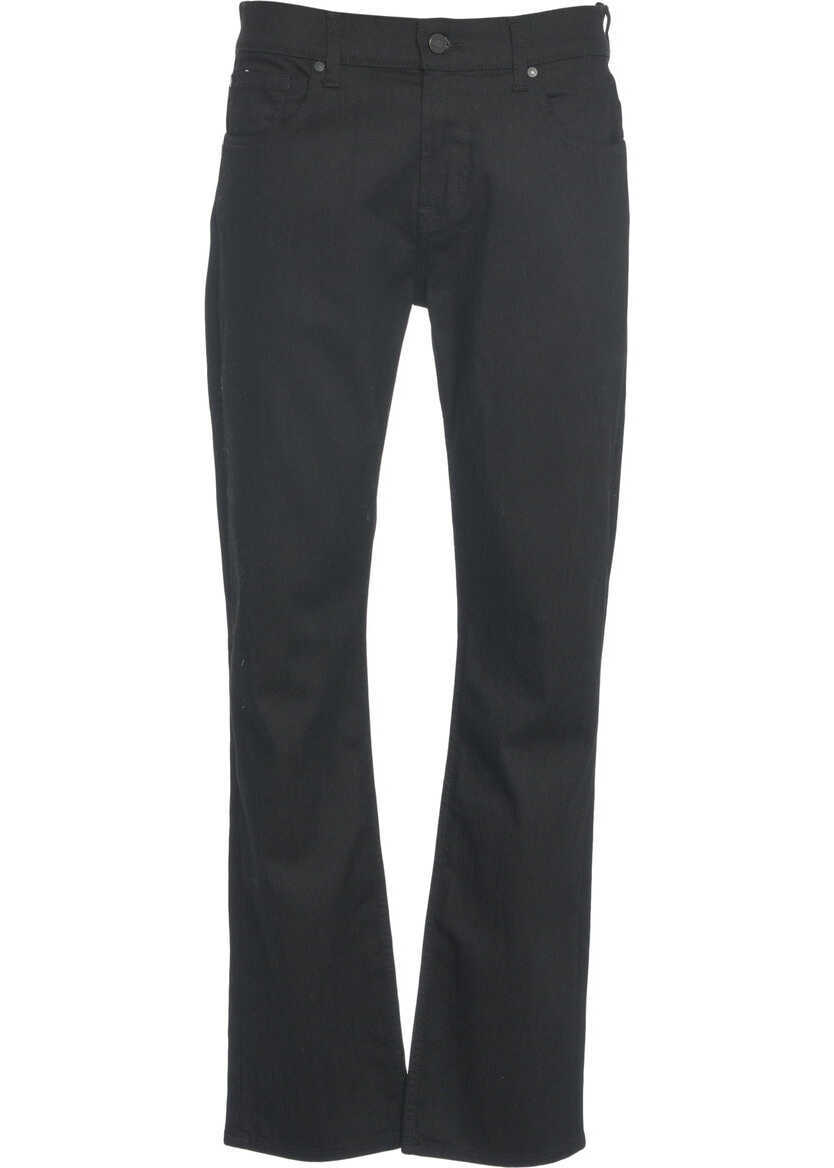 Blugi drepti 7 For All Mankind Straight leg jeans Black Barbati (BM 19032109) 2