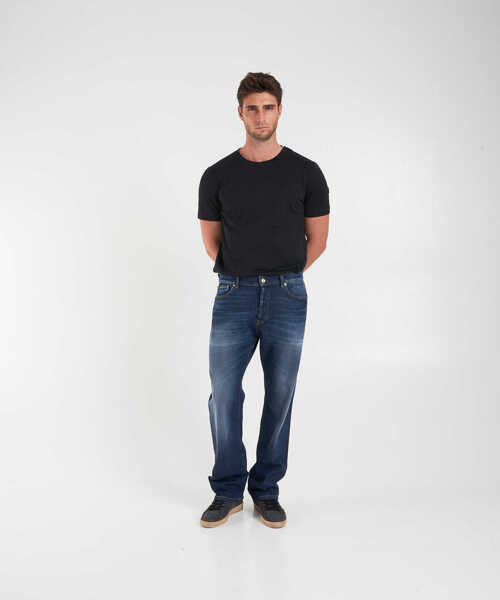 Blugi drepti Department Five Straight leg jeans Blue Barbati (BM 19032118) 3