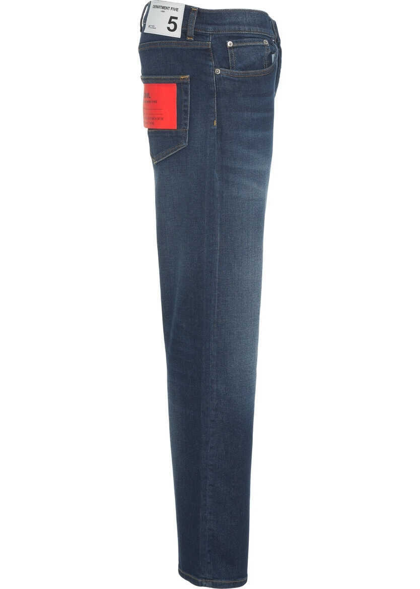 Blugi drepti Department Five Straight leg jeans Blue Barbati (BM 19032118) 4
