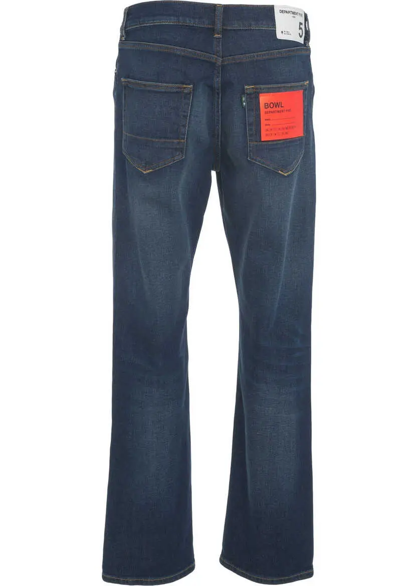 Blugi drepti Department Five Straight leg jeans Blue Barbati (BM 19032118) 5