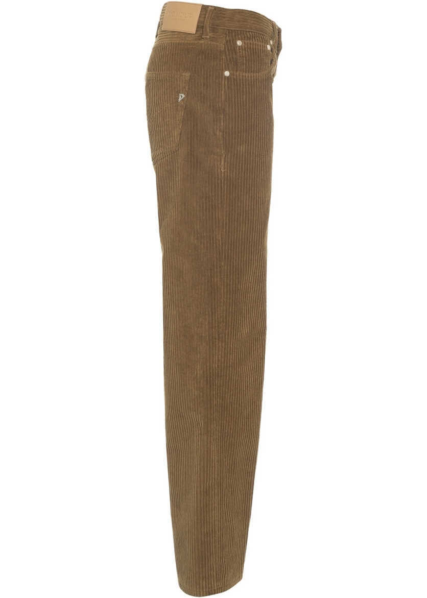 Pantaloni casual Dondup Corduroy Pants Jaclyn Gioie Brown Femei (BM 19032127) 3