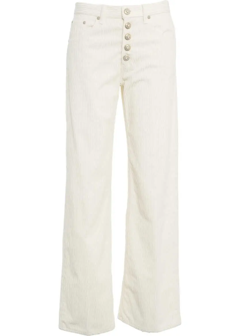 Pantaloni casual Dondup Corduroy Pants Jaclyn Gioie Beige Femei (BM 19032127) 5