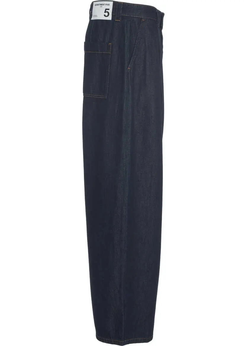 Blugi evazati Department Five Loose fit jeans Blue Barbati (BM 19032133) 3