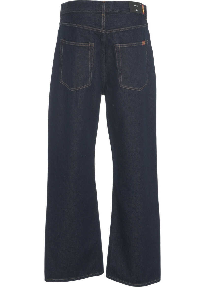 Blugi evazati 7 For All Mankind Loose fit jeans Blue Barbati (BM 19032142) 5