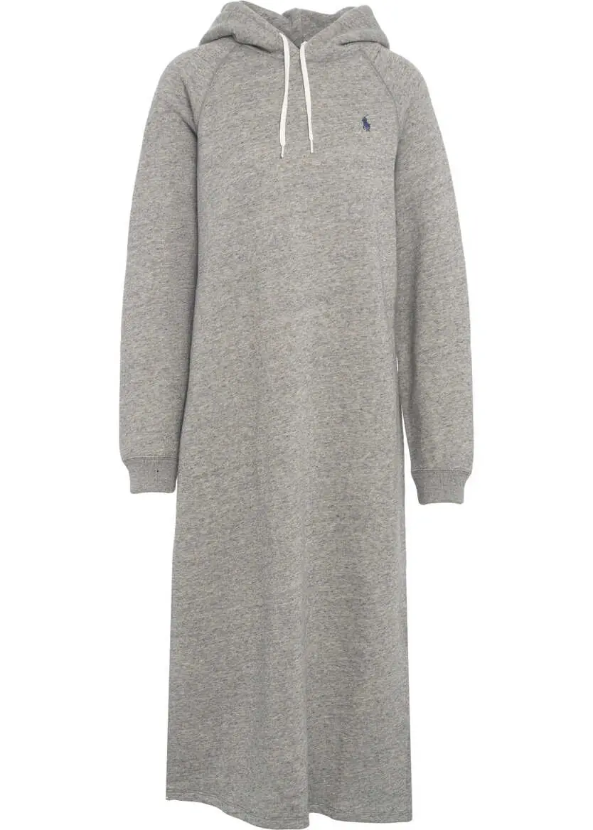 Rochii lungi Ralph Lauren Maxi dress with hood Grey Femei (BM 19032181) 2