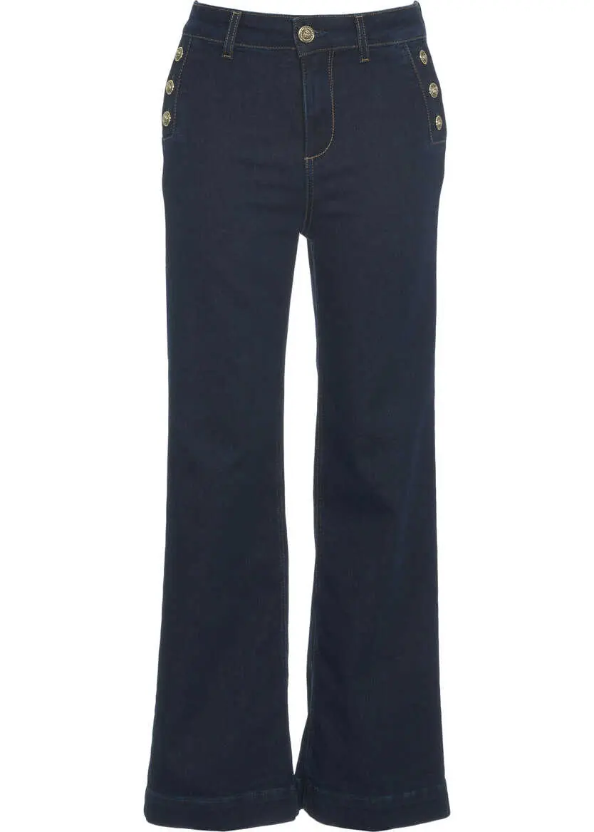 Blugi drepti Liu Jo Jeans with decorative buttons Blue Femei (BM 19032208) 2