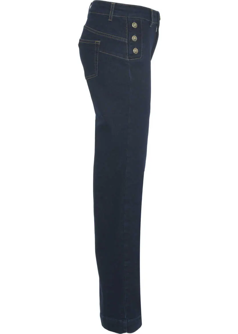 Blugi drepti Liu Jo Jeans with decorative buttons Blue Femei (BM 19032208) 3