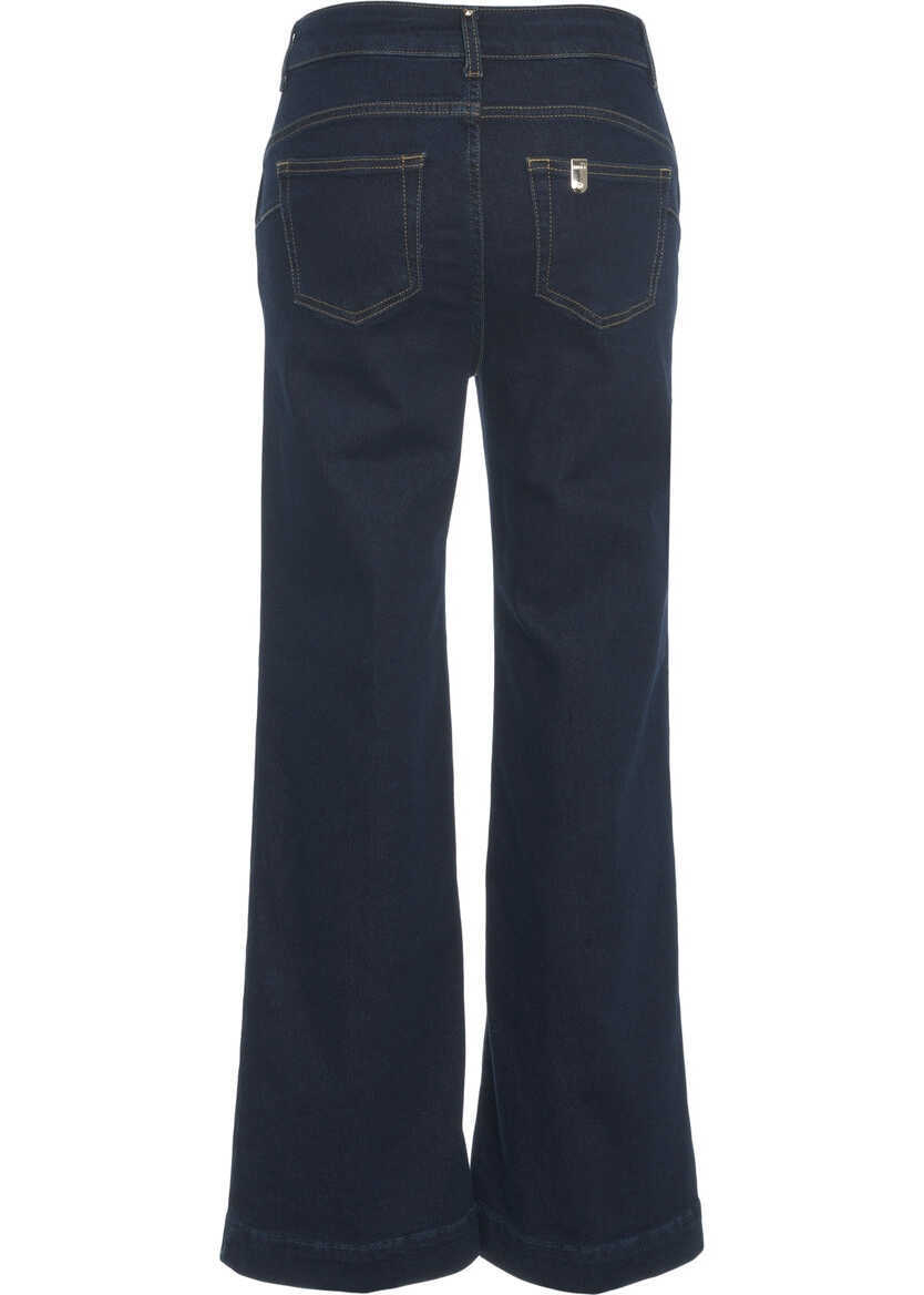 Blugi drepti Liu Jo Jeans with decorative buttons Blue Femei (BM 19032208) 4