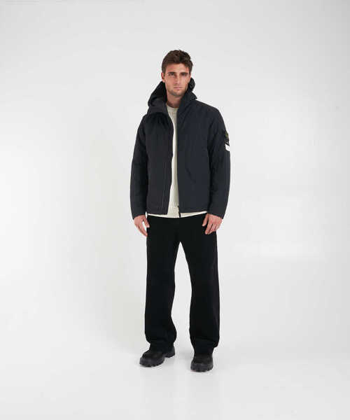 Geci de iarna Stone Island Padded jacket with hood Black Barbati (BM 19032220) 3