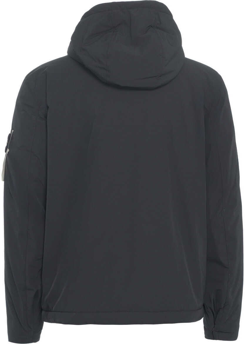 Geci de iarna Stone Island Padded jacket with hood Black Barbati (BM 19032220) 4