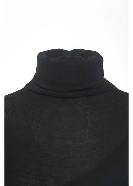 Rochii lungi Thom / Krom Maxi dress with turtleneck Black Femei (BM 19032226) 4