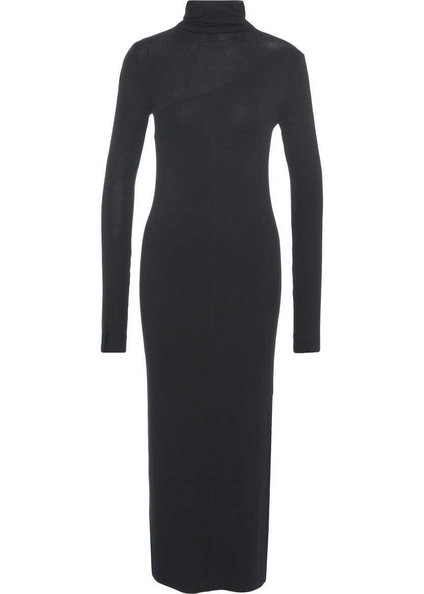 Rochii lungi Thom / Krom Maxi dress with turtleneck Black Femei (BM 19032226) 1