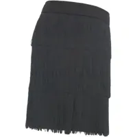 Fuste scurte Dama - Fuste scurte 8PM Mini skirt with fringes Julia Black Femei (BM 19032238) - B-mall.ro