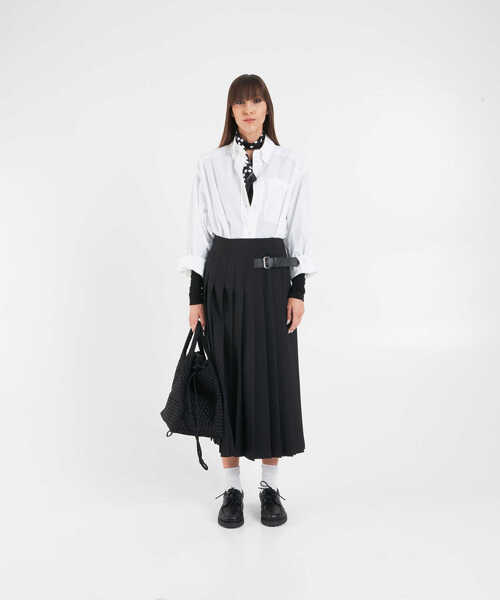 Fuste lungi Otto d ame Pleated skirt KEO Black Femei (BM 19032241) 3