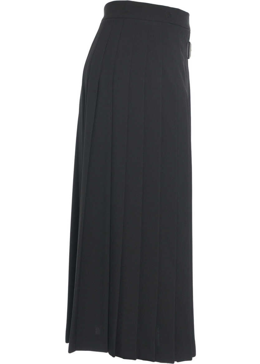 Fuste lungi Otto d ame Pleated skirt KEO Black Femei (BM 19032241) 4