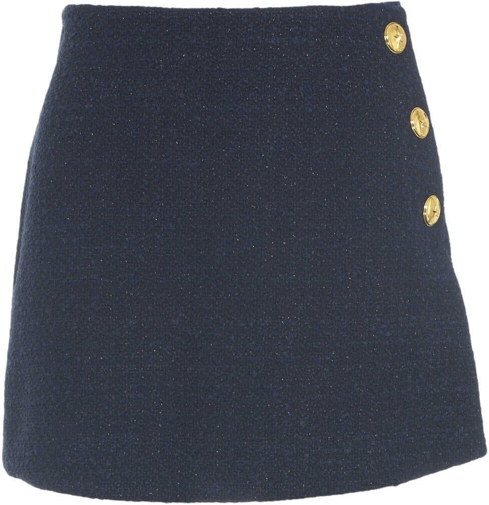 Fuste scurte Pinko Boucl mini skirt Blue Femei (BM 19032244) 2