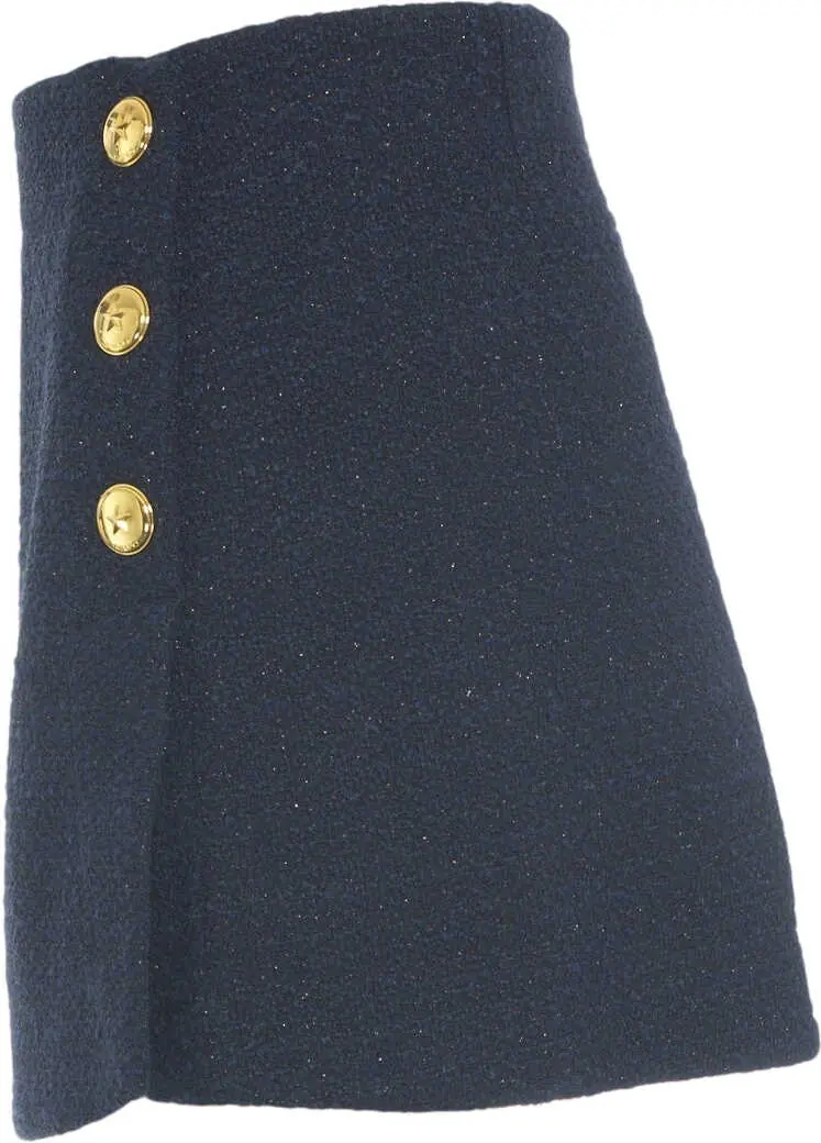 Fuste scurte Pinko Boucl mini skirt Blue Femei (BM 19032244) 6