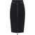 Elisabetta Franchi Midi skirt with logo details Black