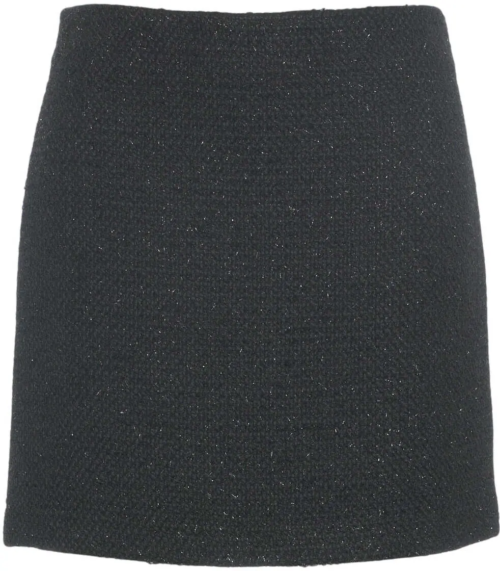 Fuste scurte Gender Mini skirt with glitter finish Black Femei (BM 19032268) 2