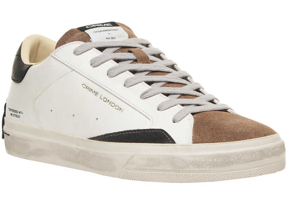 Sneakers Crime London Sneakers Distressed White Barbati (BM 19032307) 3