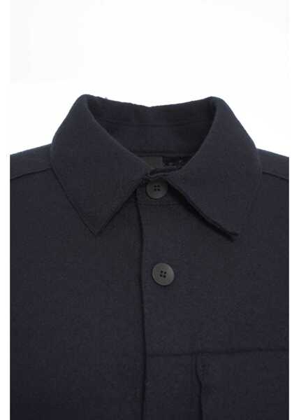 Jachete Transit Virgin wool overshirt Blue Barbati (BM 19032310) 4