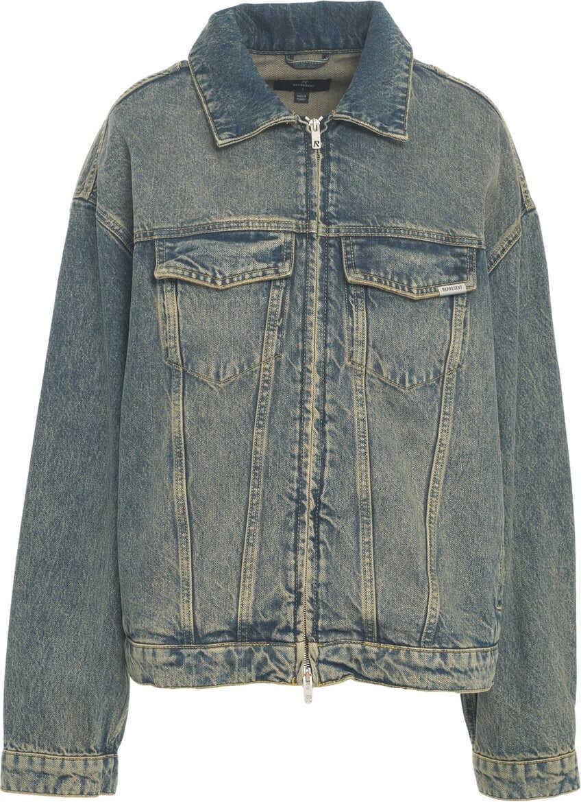 Jachete REPRESENT Oversize denim jacket Blue Barbati (BM 19032313) 6