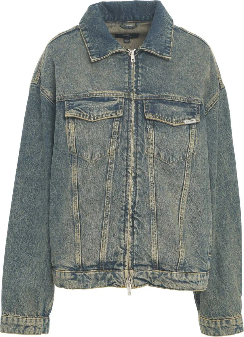 Jachete REPRESENT Oversize denim jacket Blue Barbati (BM 19032313) 1