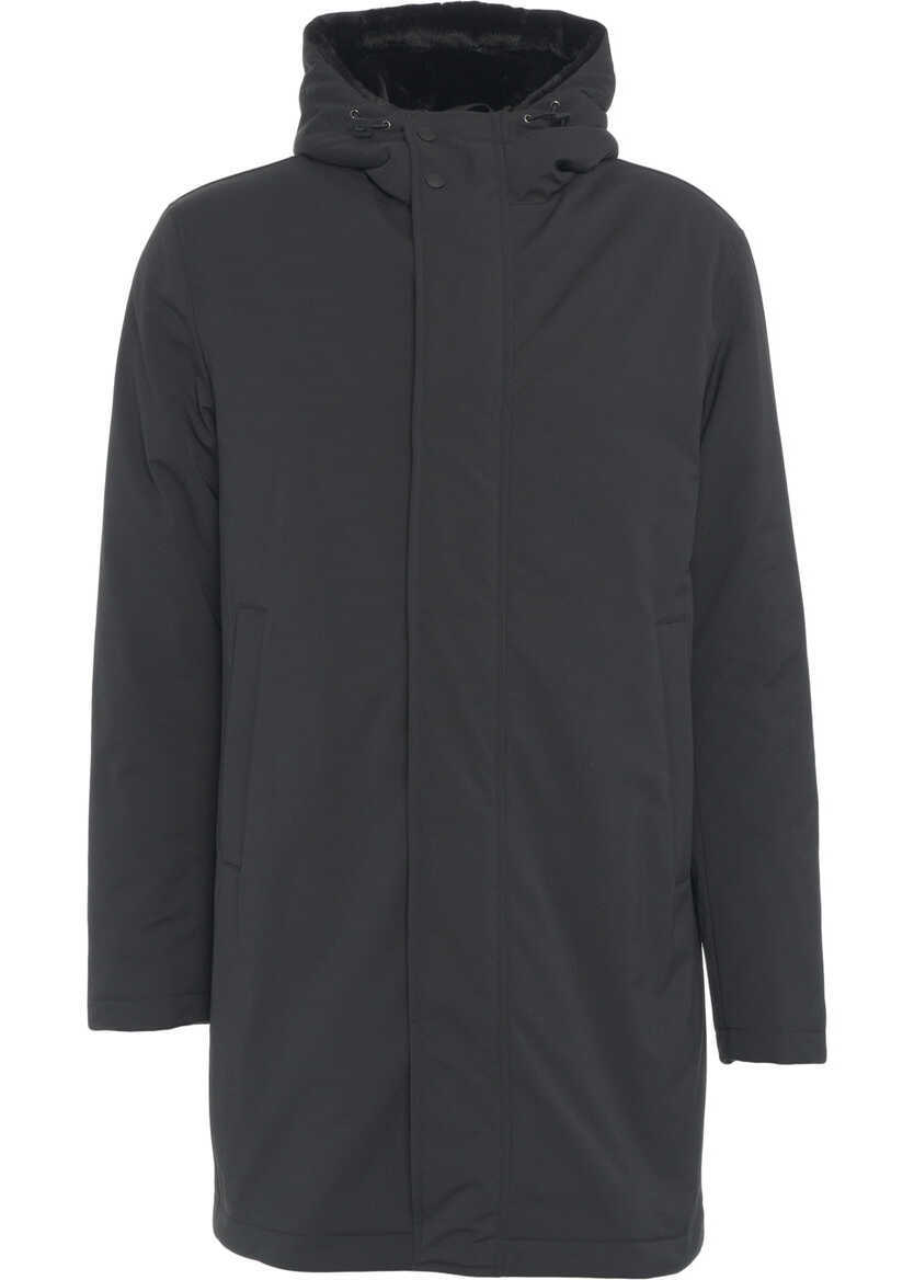 Geci Parka Herno Parka with faux fur hood Black Barbati (BM 19032346) 2