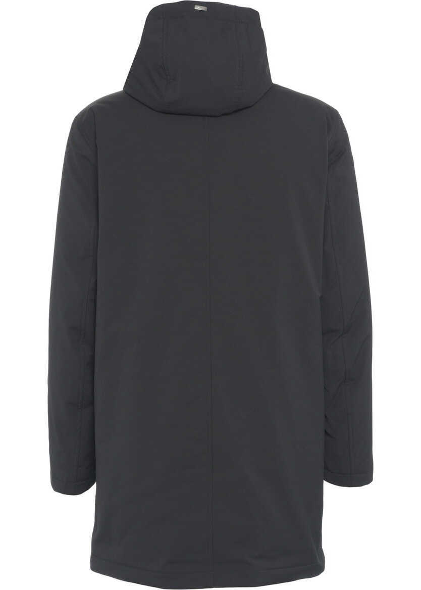 Geci Parka Herno Parka with faux fur hood Black Barbati (BM 19032346) 8