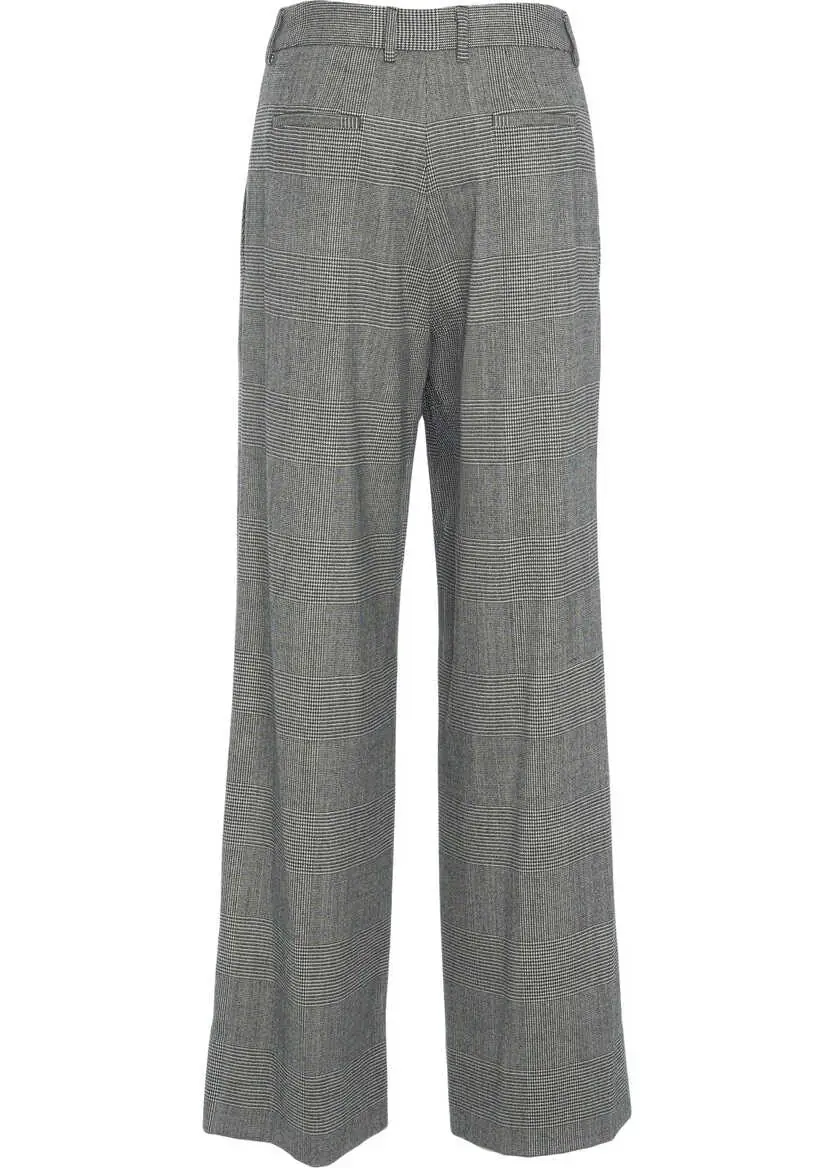 Pantaloni office PT TORINO Palazzo pants Frankie Grey Femei (BM 19032361) 4