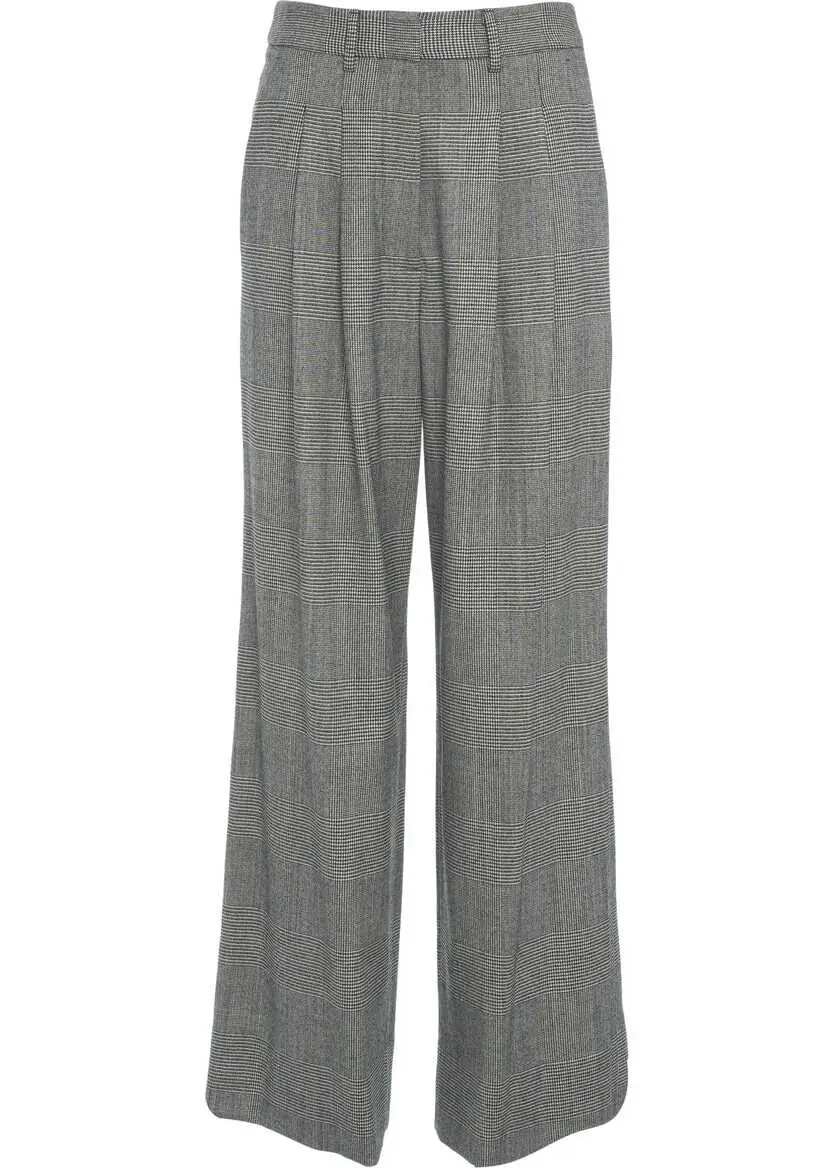 Pantaloni office PT TORINO Palazzo pants Frankie Grey Femei (BM 19032361) 5