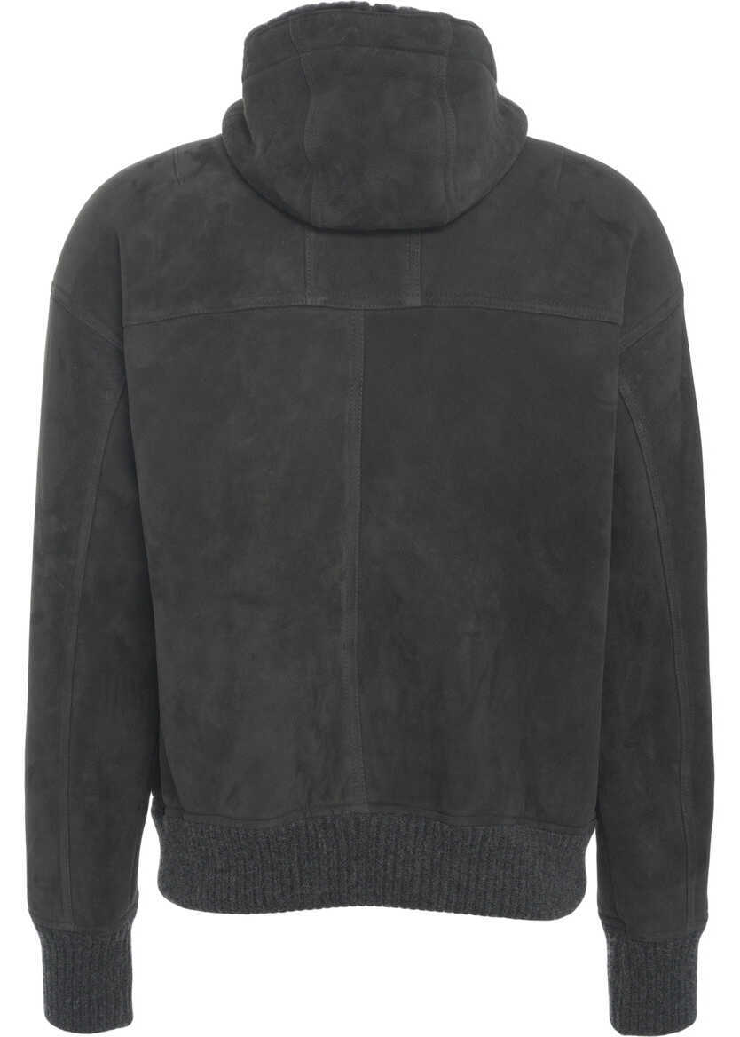 Bomber jacket Giorgio Brato Suede bomber jacket Black Barbati (BM 19032364) 3