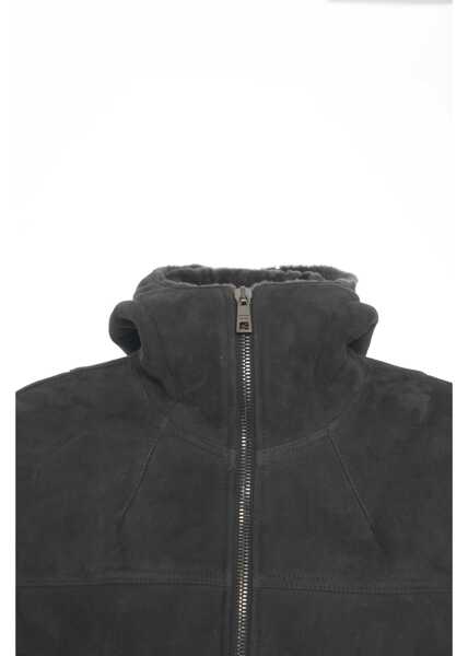 Bomber jacket Giorgio Brato Suede bomber jacket Black Barbati (BM 19032364) 4