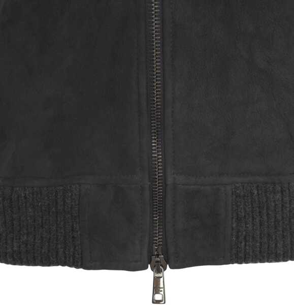 Bomber jacket Giorgio Brato Suede bomber jacket Black Barbati (BM 19032364) 5