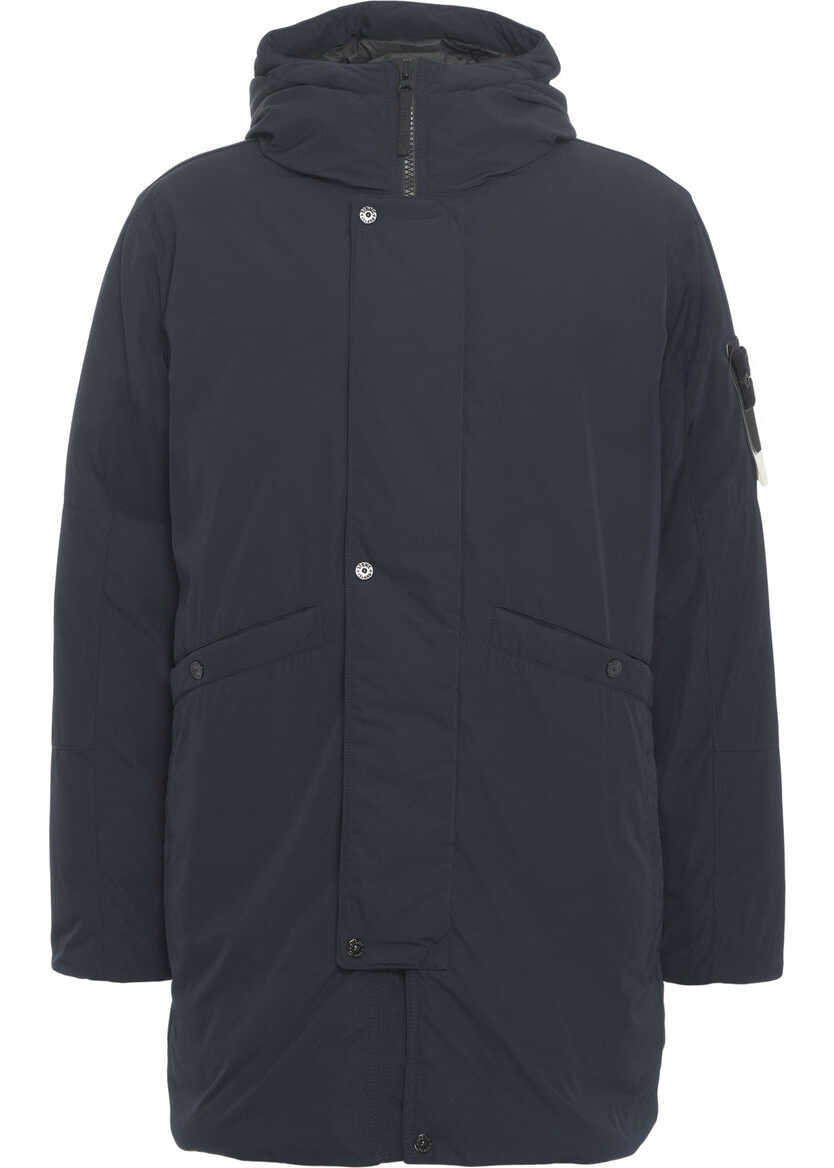 Geci Parka Stone Island Padded parka Blue Barbati (BM 19032367) 2