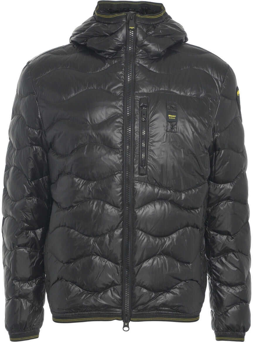 Geci de iarna Blauer Hooded quilted jacket Black Barbati (BM 19032394) 2
