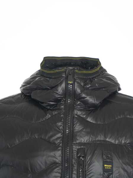Geci de iarna Blauer Hooded quilted jacket Black Barbati (BM 19032394) 4