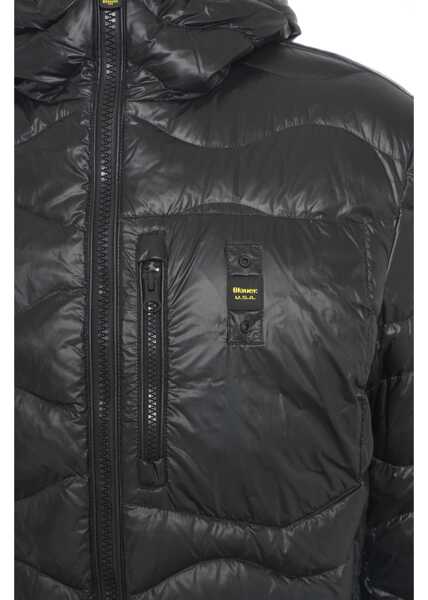 Geci de iarna Blauer Hooded quilted jacket Black Barbati (BM 19032394) 5