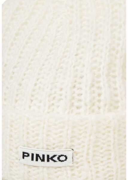 Caciuli Pinko Knitted beanie ARMENIA BEANIE White Femei (BM 19032430) 4