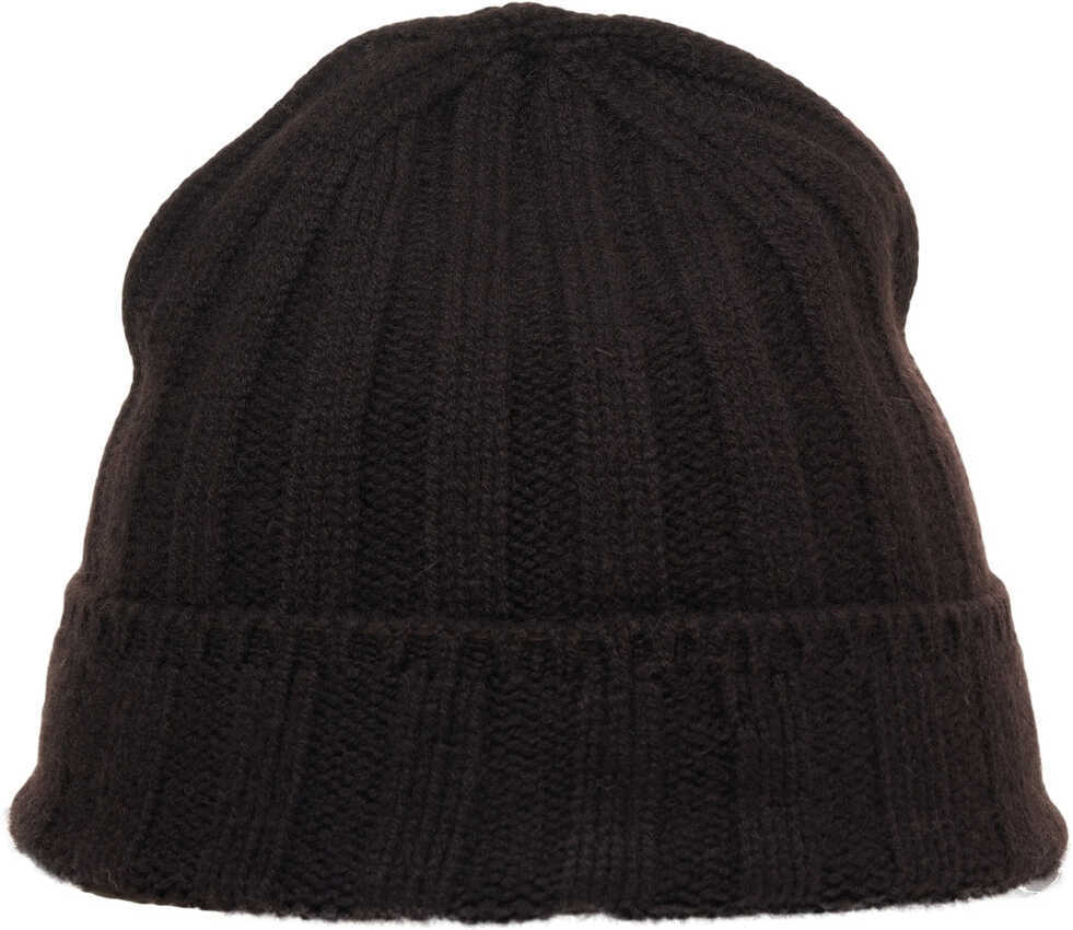 Caciuli MVM Ribbed knit beanie Brown Femei (BM 19032433) 1
