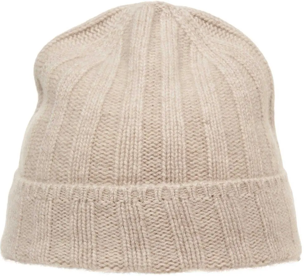 Caciuli MVM Ribbed knit beanie Beige Femei (BM 19032433) 4