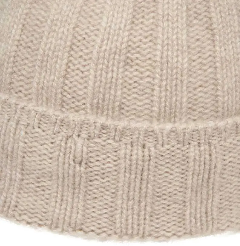 Caciuli MVM Ribbed knit beanie Beige Femei (BM 19032433) 5