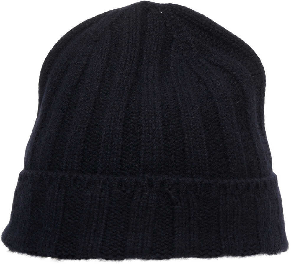 Caciuli MVM Ribbed knit beanie Blue Femei (BM 19032433) 1
