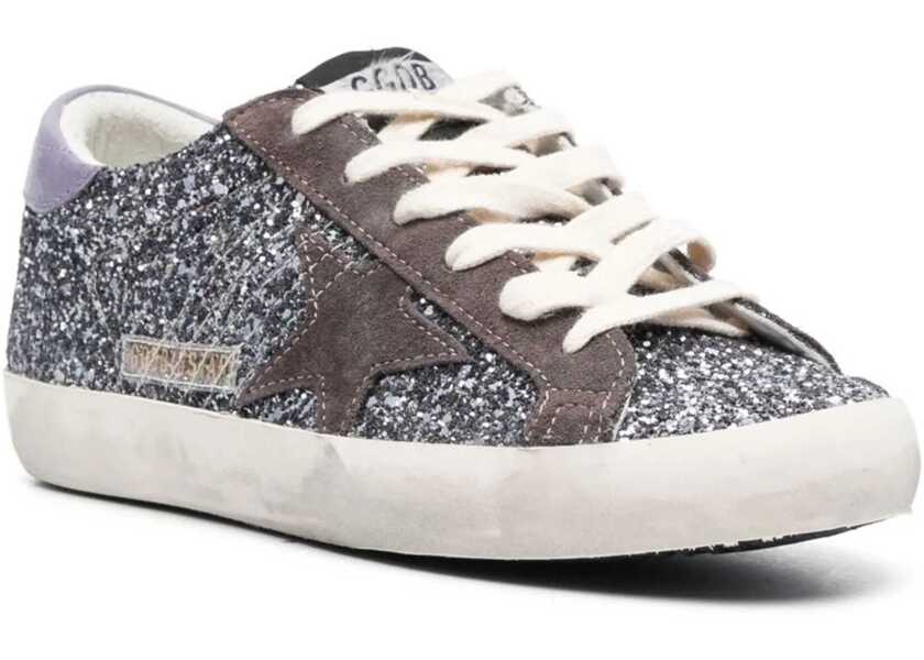 Sneakers Golden Goose Glitter Sneakers Super-Star Grey Femei (BM 19032490) 2