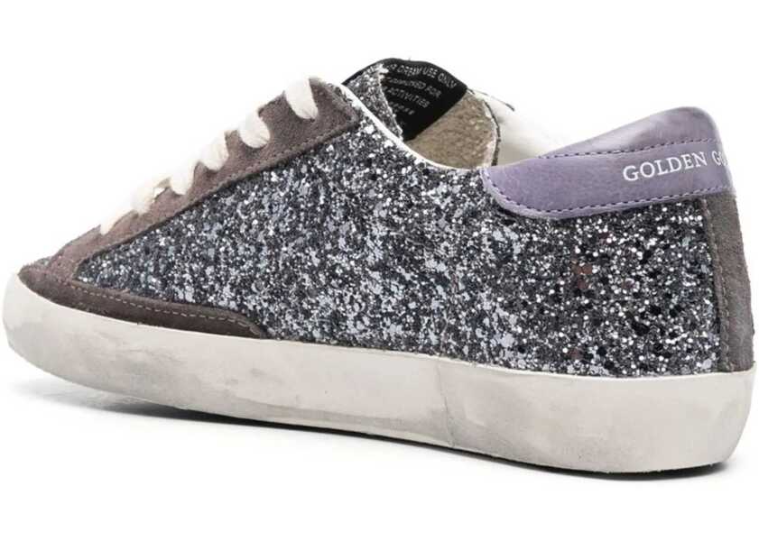 Sneakers Golden Goose Glitter Sneakers Super-Star Grey Femei (BM 19032490) 3