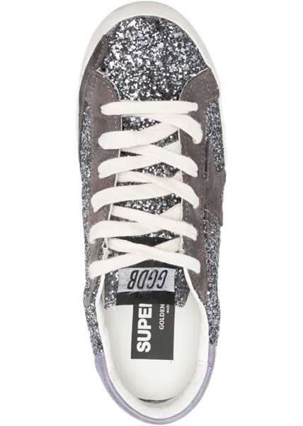 Sneakers Golden Goose Glitter Sneakers Super-Star Grey Femei (BM 19032490) 4