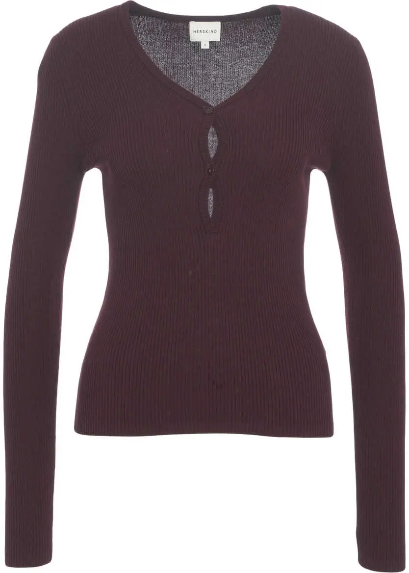 Pulovere Herskind Ribbed Knit Sweater Oscar Red Femei (BM 19032526) 2