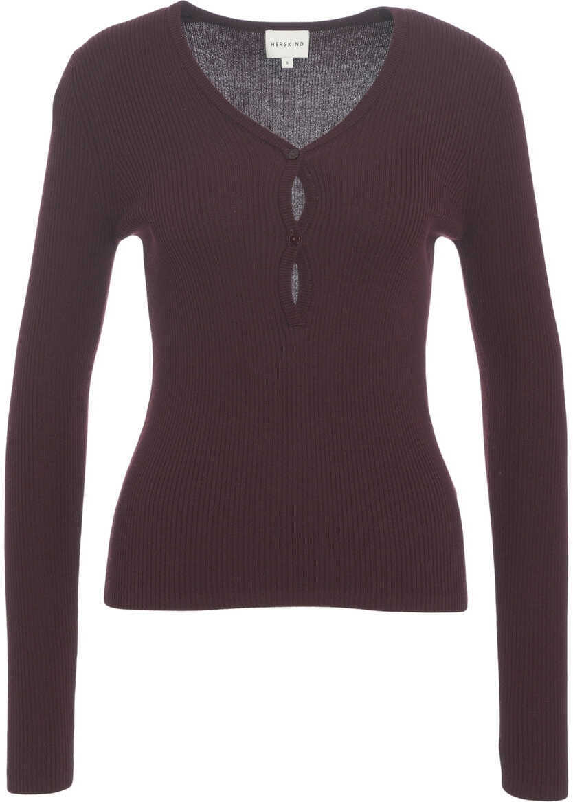 Pulovere Herskind Ribbed Knit Sweater Oscar Red Femei (BM 19032526) 7