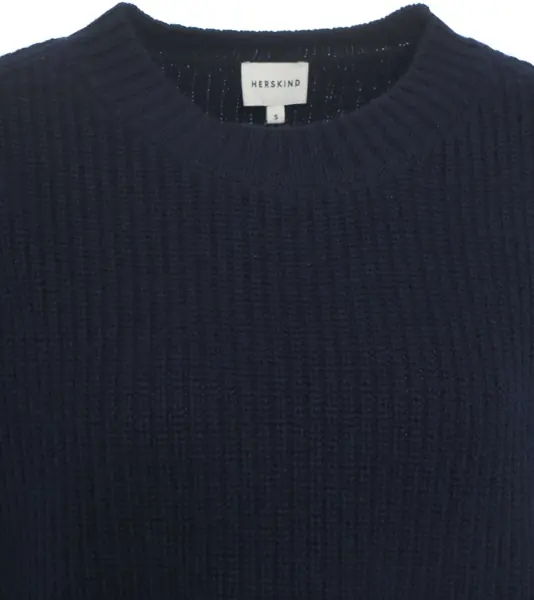 Pulovere casual Herskind Ribbed Pullover Sabby Blue Femei (BM 19032529) 4